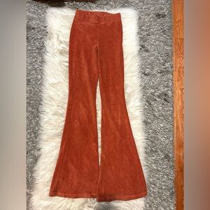 Dark Orange Bell Bottom Pants